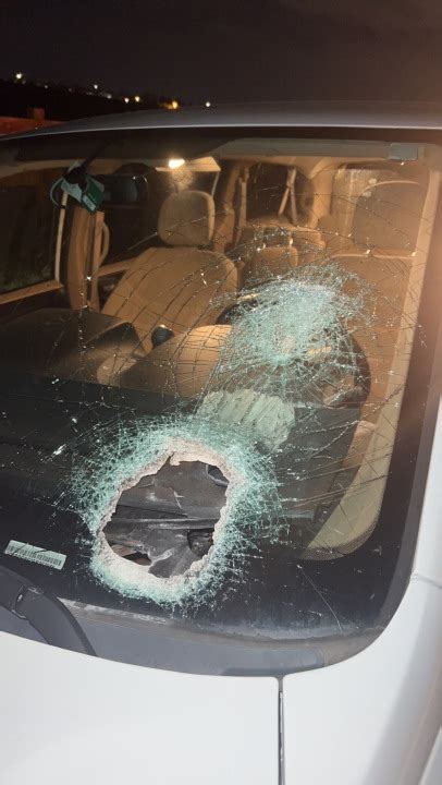 'All of a sudden, my front windshield exploded': Victim describes rock attack